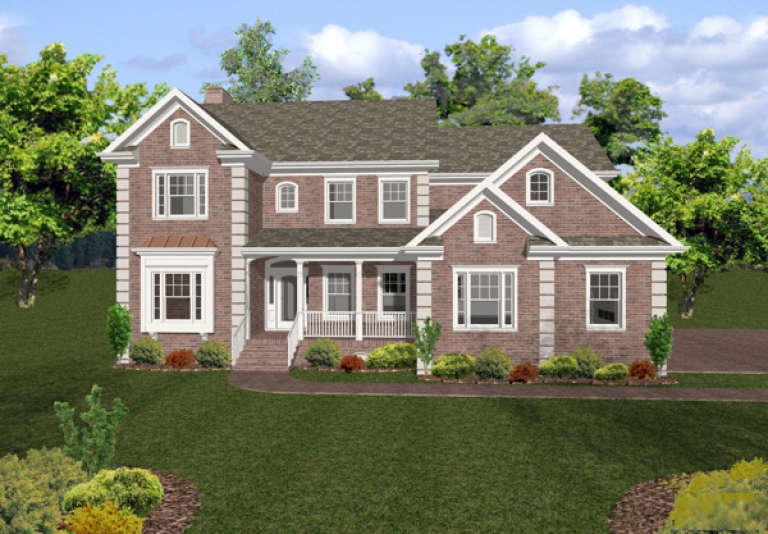 Traditional House Plan #036-00132 Elevation Photo