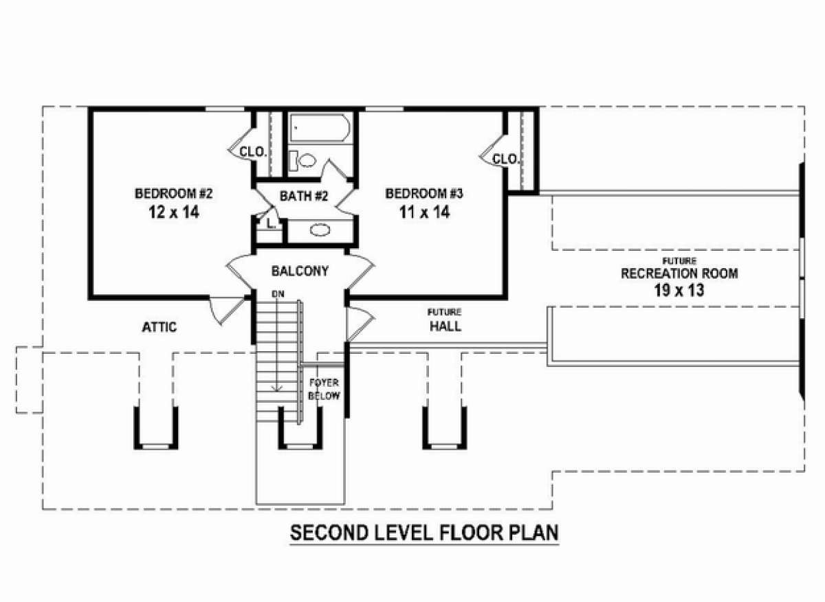 Floorplan 2 for House Plan #053-02590