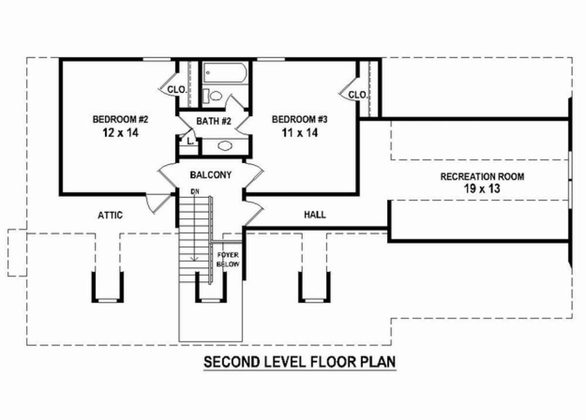 Floorplan 2 for House Plan #053-02591
