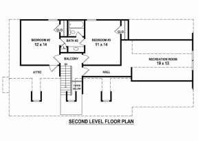Floorplan 2 for House Plan #053-02591