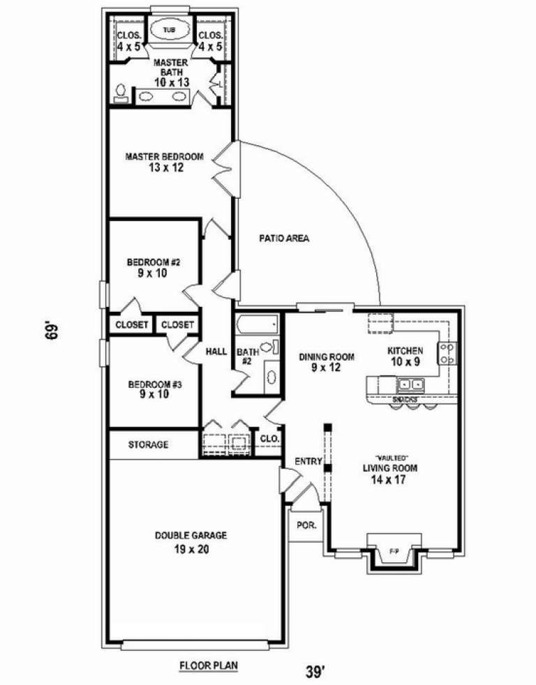 House Plan House Plan #11345 Drawing 1