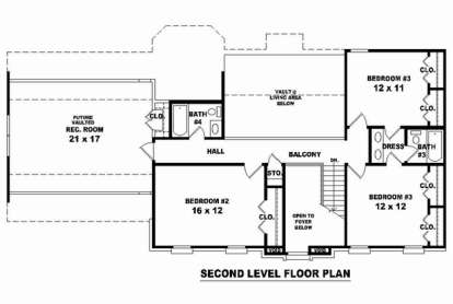 Floorplan 2 for House Plan #053-02594