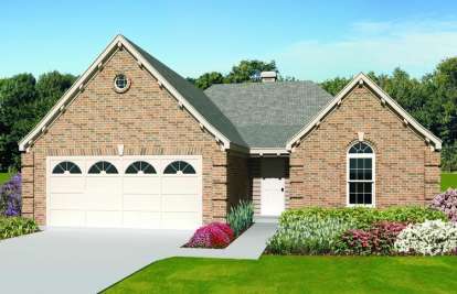 3 Bed, 2 Bath, 1420 Square Foot House Plan - #053-02597