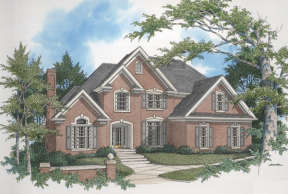 Traditional House Plan #036-00134 Elevation Photo