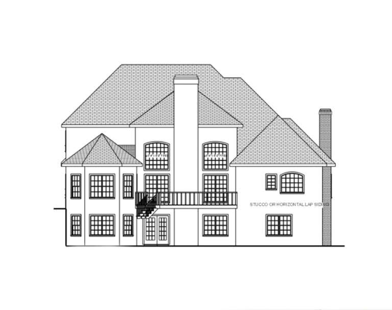 Traditional House Plan #036-00134 Elevation Photo