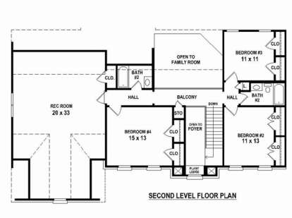 Floorplan 2 for House Plan #053-02598