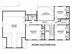 Floorplan 2 for House Plan #053-02599