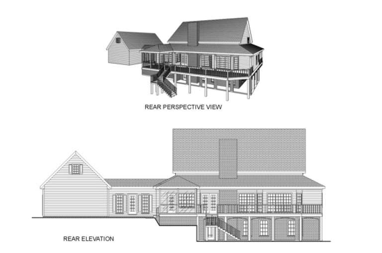Traditional House Plan #036-00135 Elevation Photo