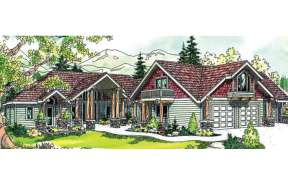Craftsman House Plan #035-00346 Elevation Photo