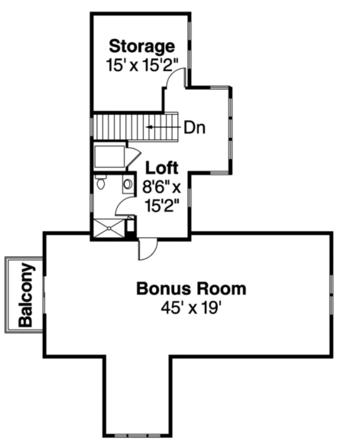 Floorplan 2 for House Plan #035-00346