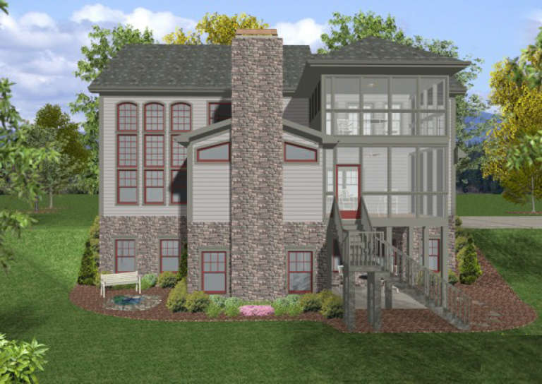 Craftsman House Plan #036-00137 Elevation Photo