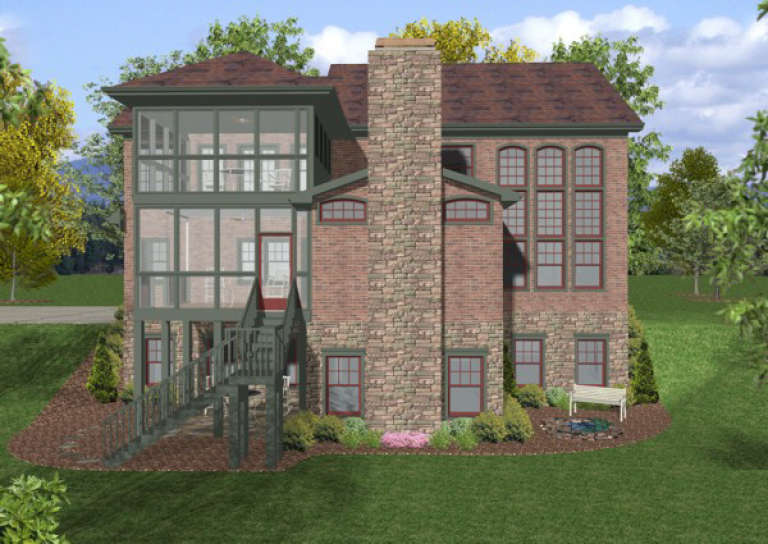 Luxury House Plan #036-00139 Elevation Photo