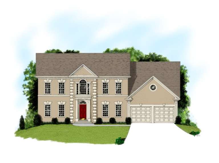 Traditional House Plan #036-00140 Elevation Photo
