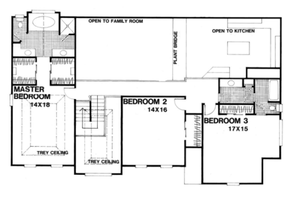 Second Floor for House Plan #036-00140