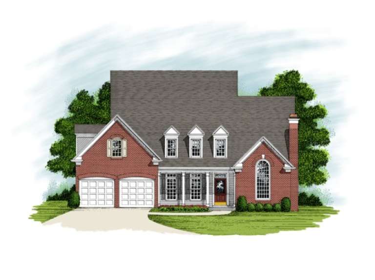 Traditional House Plan #036-00141 Elevation Photo
