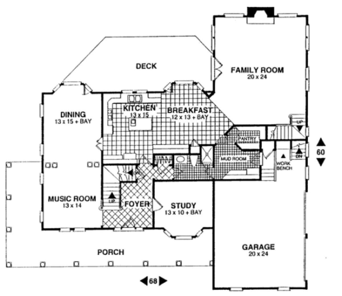 First Floor for House Plan #036-00142