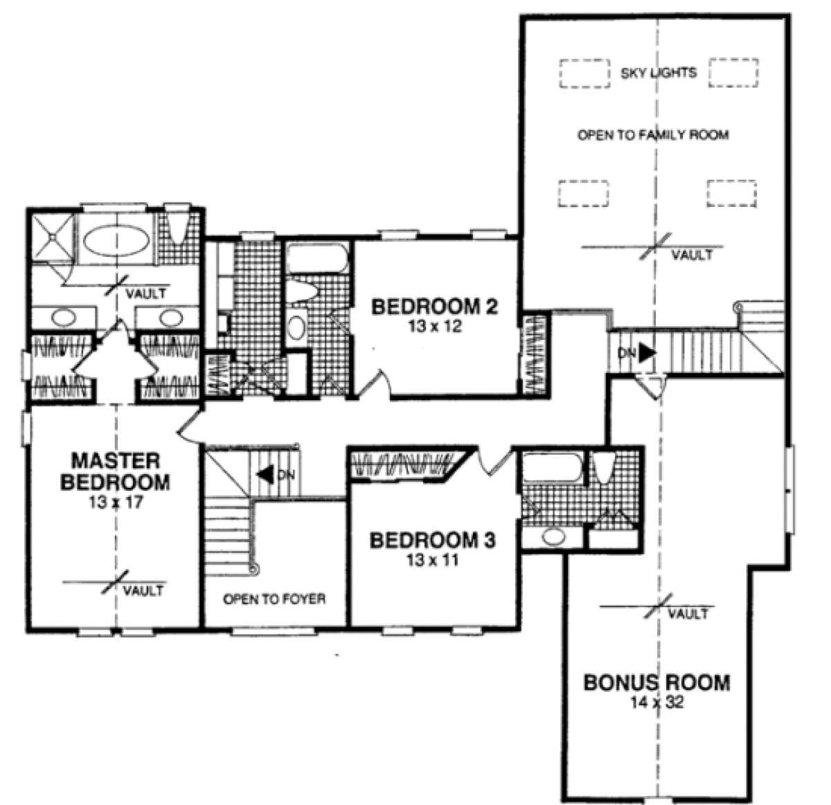 Second Floor for House Plan #036-00142