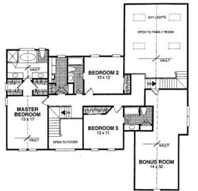 Second Floor for House Plan #036-00142