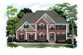 Luxury House Plan #036-00143 Elevation Photo