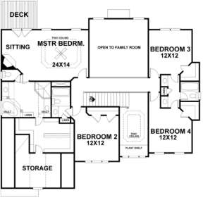 Second Floor for House Plan #036-00143