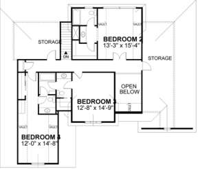 Second Floor for House Plan #036-00144