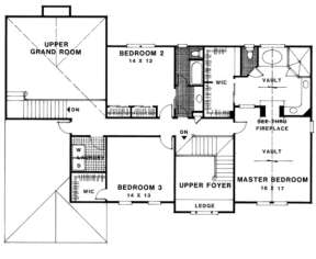 Second Floor for House Plan #036-00145