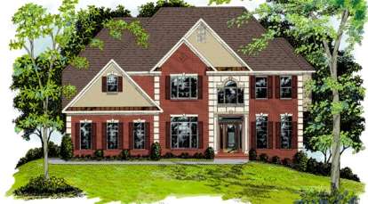 5 Bed, 4 Bath, 3135 Square Foot House Plan - #036-00146