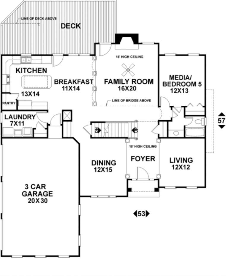 House Plan House Plan #1151 Drawing 1