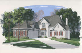 Luxury House Plan #036-00147 Elevation Photo