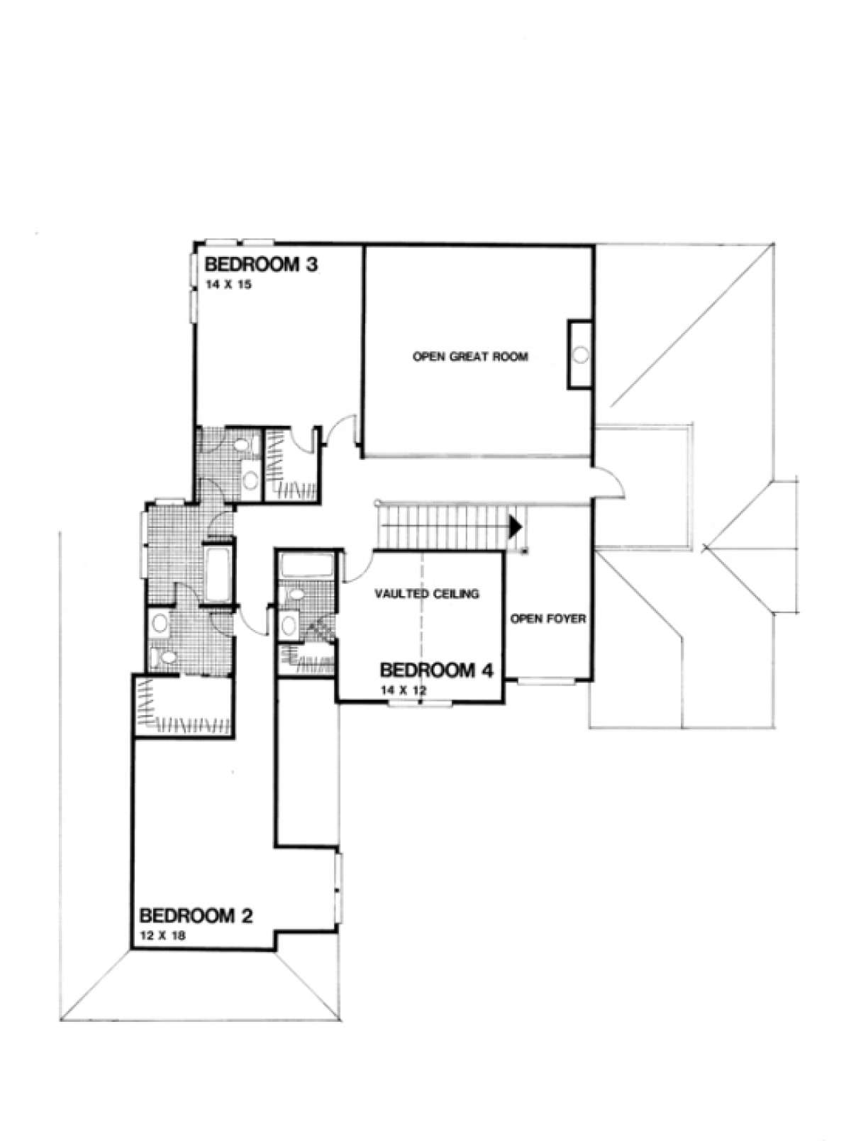 Second Floor for House Plan #036-00147