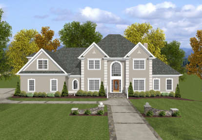 4 Bed, 4 Bath, 3271 Square Foot House Plan - #036-00148