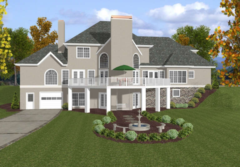 Traditional House Plan #036-00148 Elevation Photo