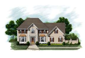 Traditional House Plan #036-00149 Elevation Photo