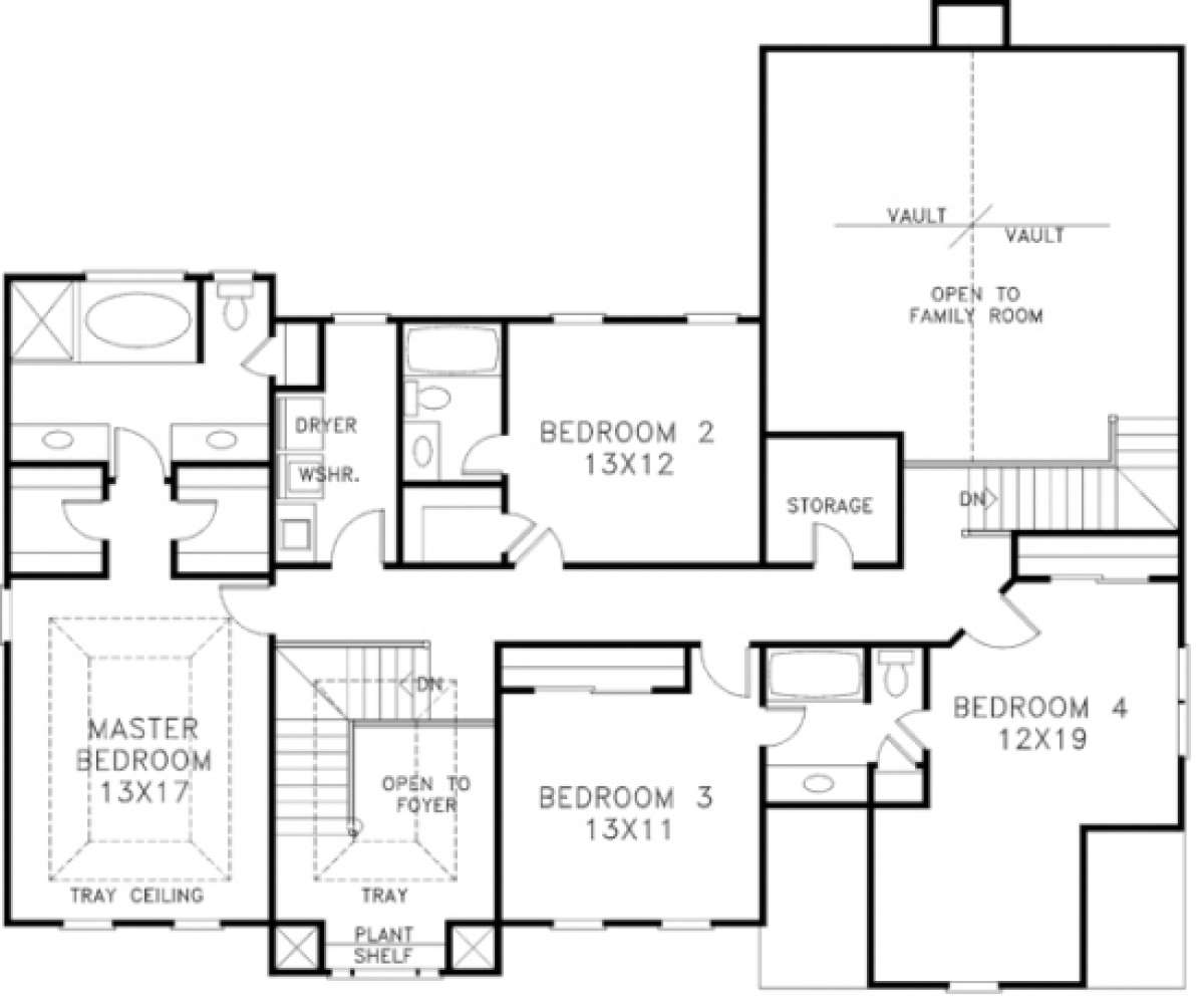 Second Floor for House Plan #036-00149