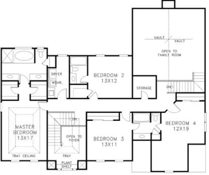 Second Floor for House Plan #036-00149