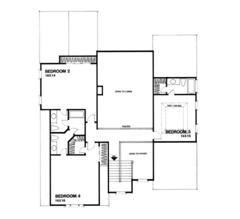 House Plan House Plan #1155 Drawing 2