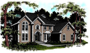 Traditional House Plan #036-00151 Elevation Photo