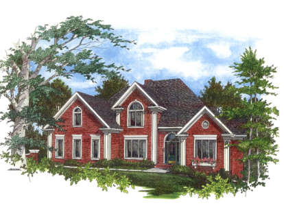 4 Bed, 3 Bath, 3376 Square Foot House Plan - #036-00152