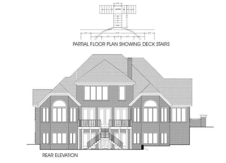 Luxury House Plan #036-00152 Elevation Photo