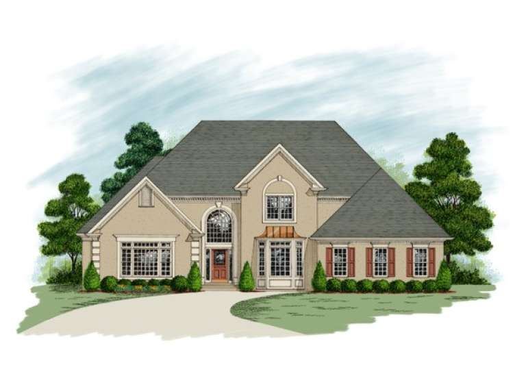 Traditional House Plan #036-00153 Elevation Photo