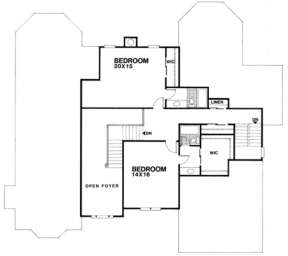 Second Floor for House Plan #036-00157