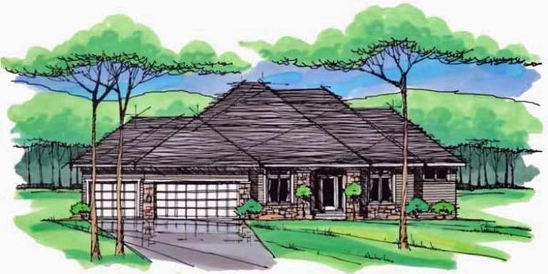 House Plan House Plan #11627 Front Elevation