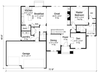 House Plan House Plan #11627 Drawing 1