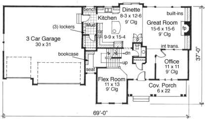 Main Floor for House Plan #098-00119