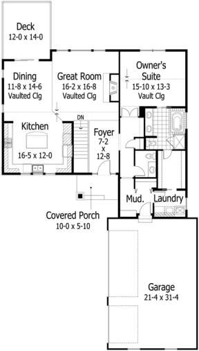 Main Floor for House Plan #098-00122