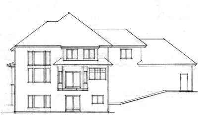 Prairie House Plan #098-00129 Elevation Photo