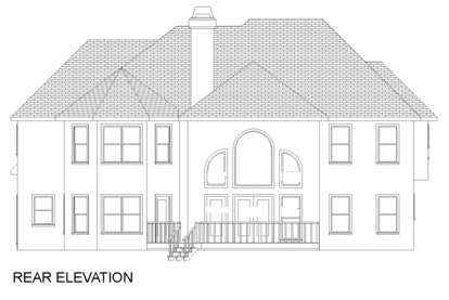 Traditional House Plan #036-00158 Elevation Photo