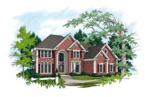 Traditional House Plan #036-00158 Elevation Photo