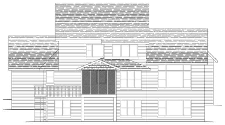 Craftsman House Plan #098-00137 Elevation Photo