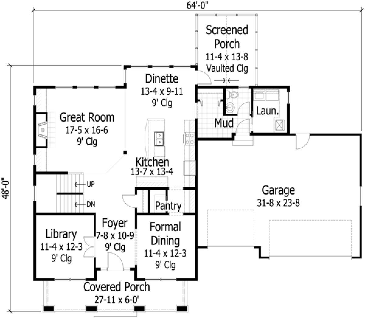 Main Floor for House Plan #098-00139